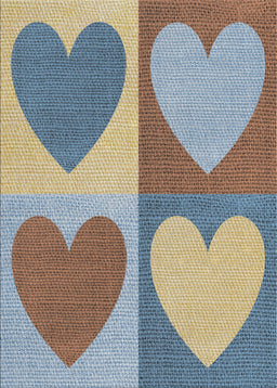 Patterned Carbon Gray Novelty Rug, pat1161