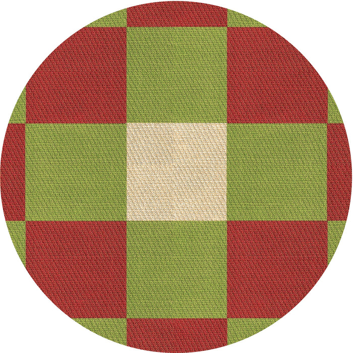Square Machine Washable Transitional Green Rug in a Living Room, wshpat1162brn