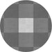 Square Patterned Carbon Gray Rug, pat1162gry