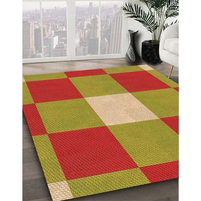 Machine Washable Transitional Red Rug in a Family Room, wshpat1162org
