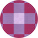 Square Patterned Pink Rug, pat1162pur