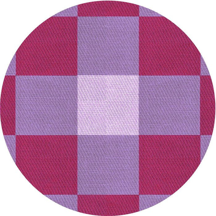 Square Machine Washable Transitional Pink Rug in a Living Room, wshpat1162pur