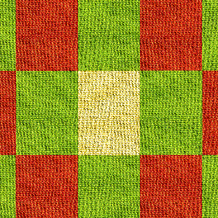 Patterned Red Rug, pat1162yw