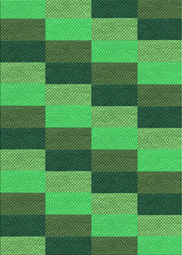 Machine Washable Transitional Forest Green Rug, wshpat1163grn