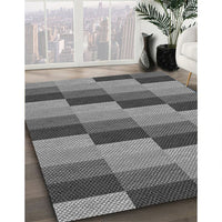 Patterned Dark Gray Rug, pat1163gry