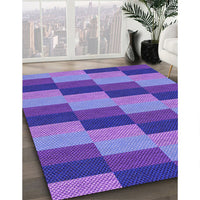 Patterned Amethyst Purple Rug, pat1163pur