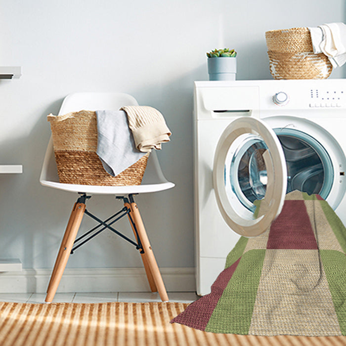 Machine Washable Transitional Chestnut Red Rug in a Washing Machine, wshpat1164brn