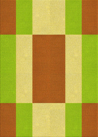 Machine Washable Transitional Green Rug, wshpat1164yw