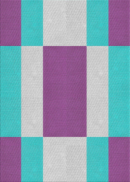 Patterned Blue Novelty Rug, pat1164