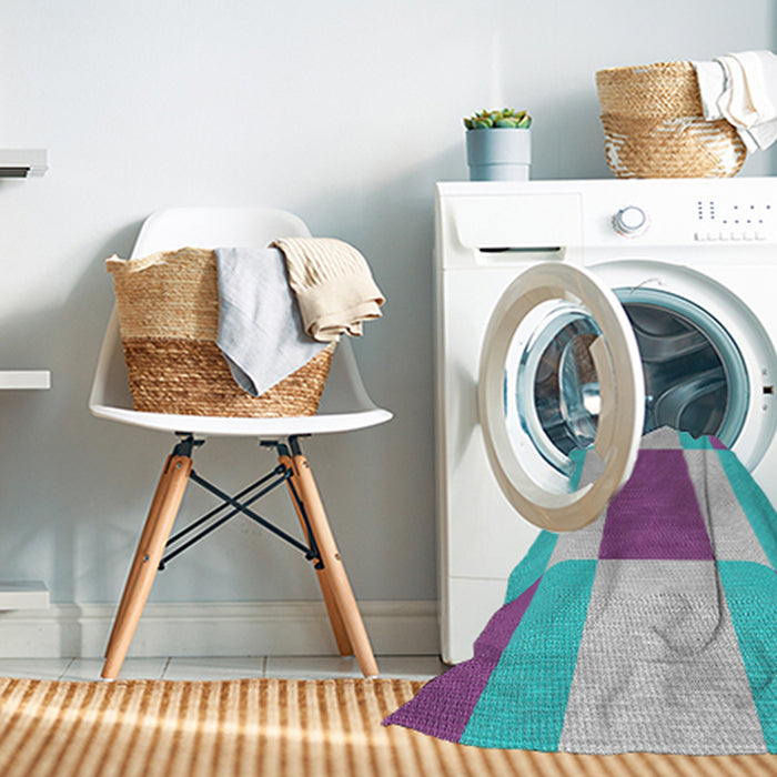 Machine Washable Transitional Blue Rug in a Washing Machine, wshpat1164