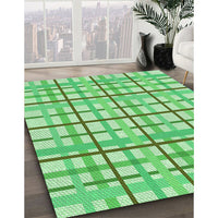 Patterned Jade Green Rug, pat1165grn