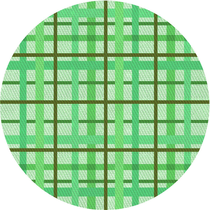 Square Patterned Jade Green Rug, pat1165grn