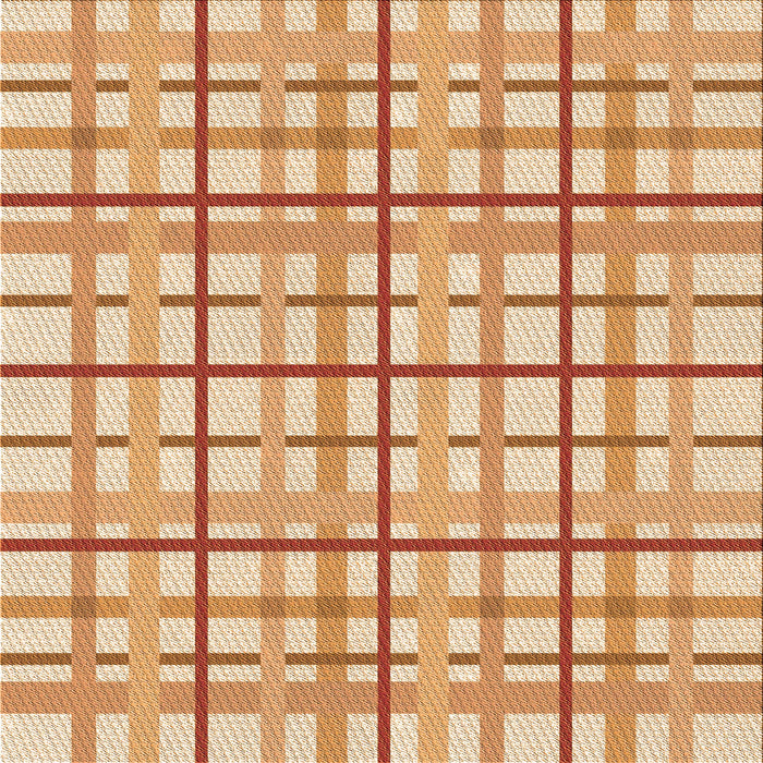 Round Patterned Neon Orange Rug, pat1165org