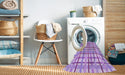 Machine Washable Transitional Purple Rug in a Washing Machine, wshpat1165pur