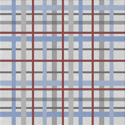 Square Patterned Platinum Gray Novelty Rug, pat1165
