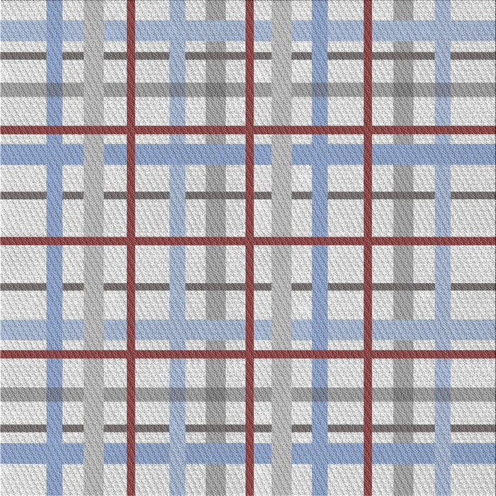 Square Patterned Platinum Gray Novelty Rug, pat1165