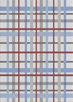 Patterned Platinum Gray Novelty Rug, pat1165