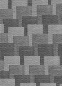 Machine Washable Transitional Dark Gray Rug, wshpat1166gry