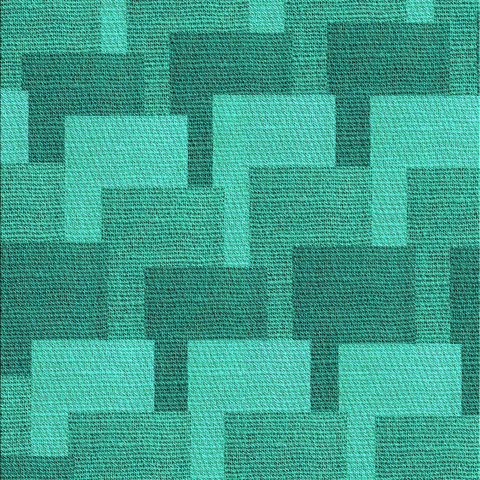 Patterned Dark Turquoise Green Rug, pat1166lblu