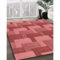 Patterned Red Rug, pat1166rd