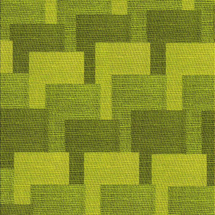 Machine Washable Transitional Neon Yellow Green Rug, wshpat1166yw