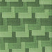 Sideview of Machine Washable Transitional Shamrock Green Rug, wshpat1166