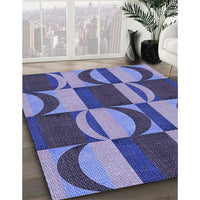 Patterned Blue Rug, pat1167blu