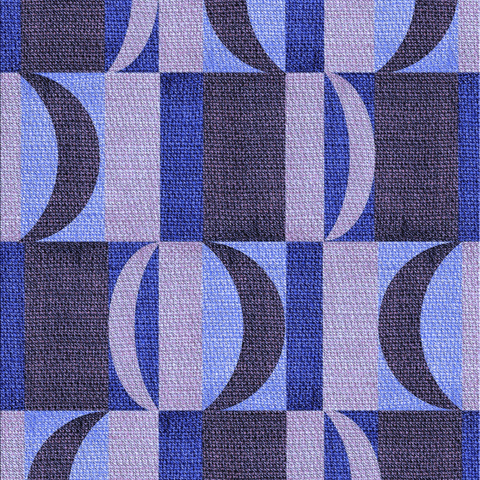 Patterned Blue Rug, pat1167blu