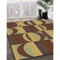 Patterned Red Brown Rug, pat1167brn