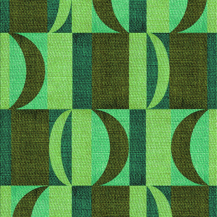 Patterned Dark Forest Green Rug, pat1167grn