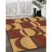 Machine Washable Transitional Orange Rug in a Family Room, wshpat1167org