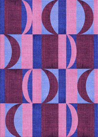 Machine Washable Transitional Dark Magenta Purple Rug, wshpat1167pur