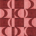 Round Patterned Red Rug, pat1167rd