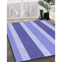 Patterned Pastel Blue Rug, pat1168blu