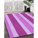 Machine Washable Transitional Violet Purple Rug in a Family Room, wshpat1168pur