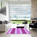 Square Patterned Violet Purple Rug in a Living Room, pat1168pur