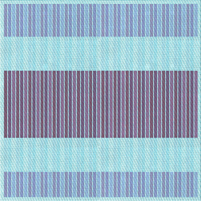 Round Machine Washable Transitional Periwinkle Purple Rug, wshpat1169lblu