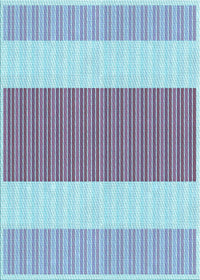 Machine Washable Transitional Periwinkle Purple Rug, wshpat1169lblu