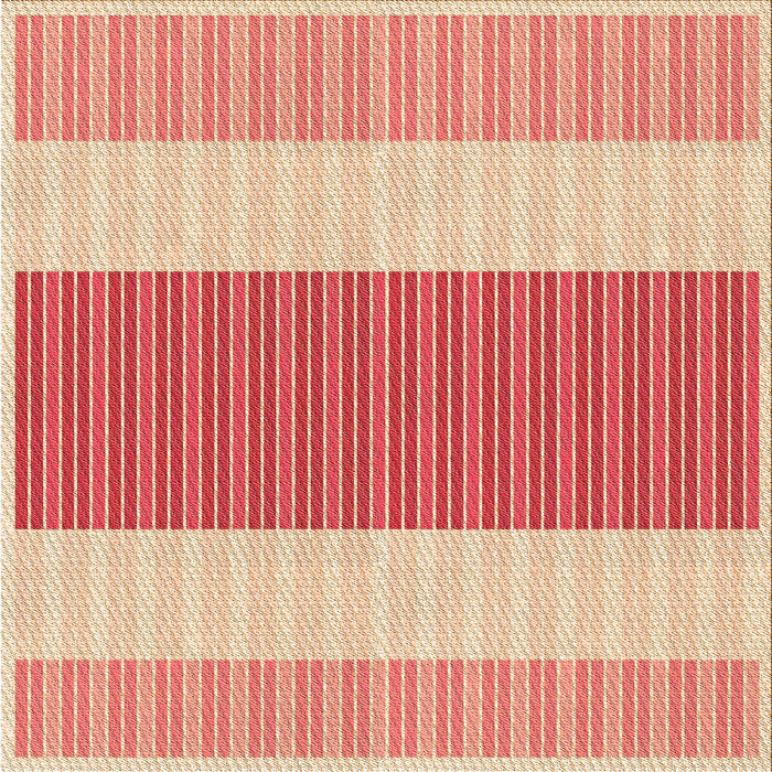 Round Patterned Pastel Orange Rug, pat1169org