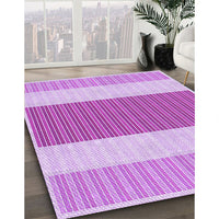 Patterned Blossom Pink Rug, pat1169pur