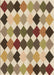 Patterned Saddle Brown Rug, pat1170brn