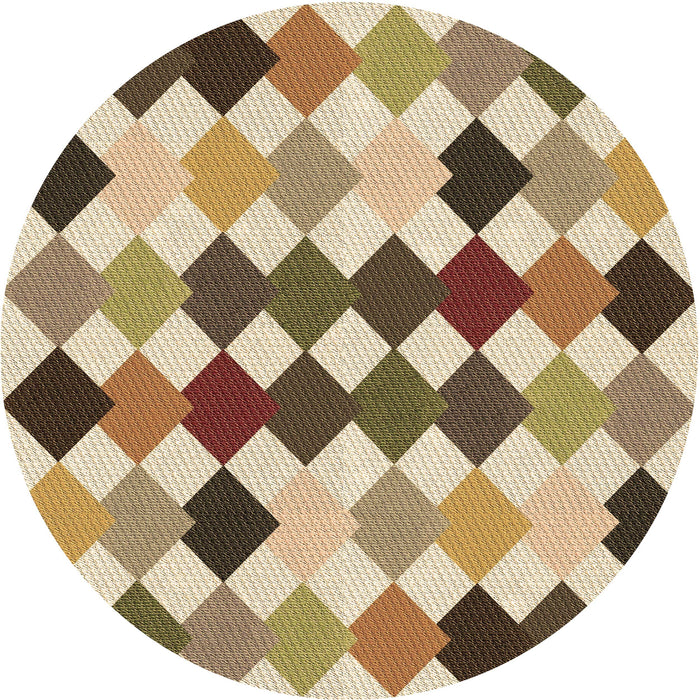 Square Machine Washable Transitional Saddle Brown Rug in a Living Room, wshpat1170brn
