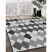 Machine Washable Transitional Platinum Silver Gray Rug in a Family Room, wshpat1170gry