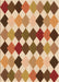 Patterned Mahogany Brown Rug, pat1170org