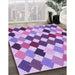 Machine Washable Transitional Dark Orchid Purple Rug in a Family Room, wshpat1170pur