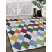 Patterned Gray Novelty Rug in Family Room, pat1170