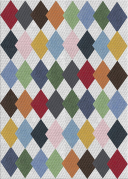 Patterned Gray Novelty Rug, pat1170