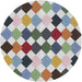 Sideview of Patterned Gray Novelty Rug, pat1170