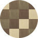 Square Patterned Sepia Brown Rug, pat1171brn