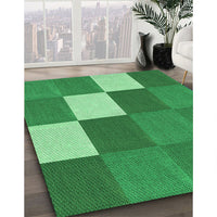 Patterned Green Rug, pat1171grn